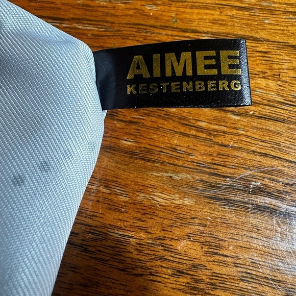 Aimee Kestenberg Leather Zippered Pouch With Turquoise/Green Snake Print New! - Picture 6 of 6